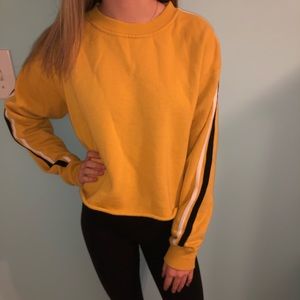 Yellow long sleeve with stripes